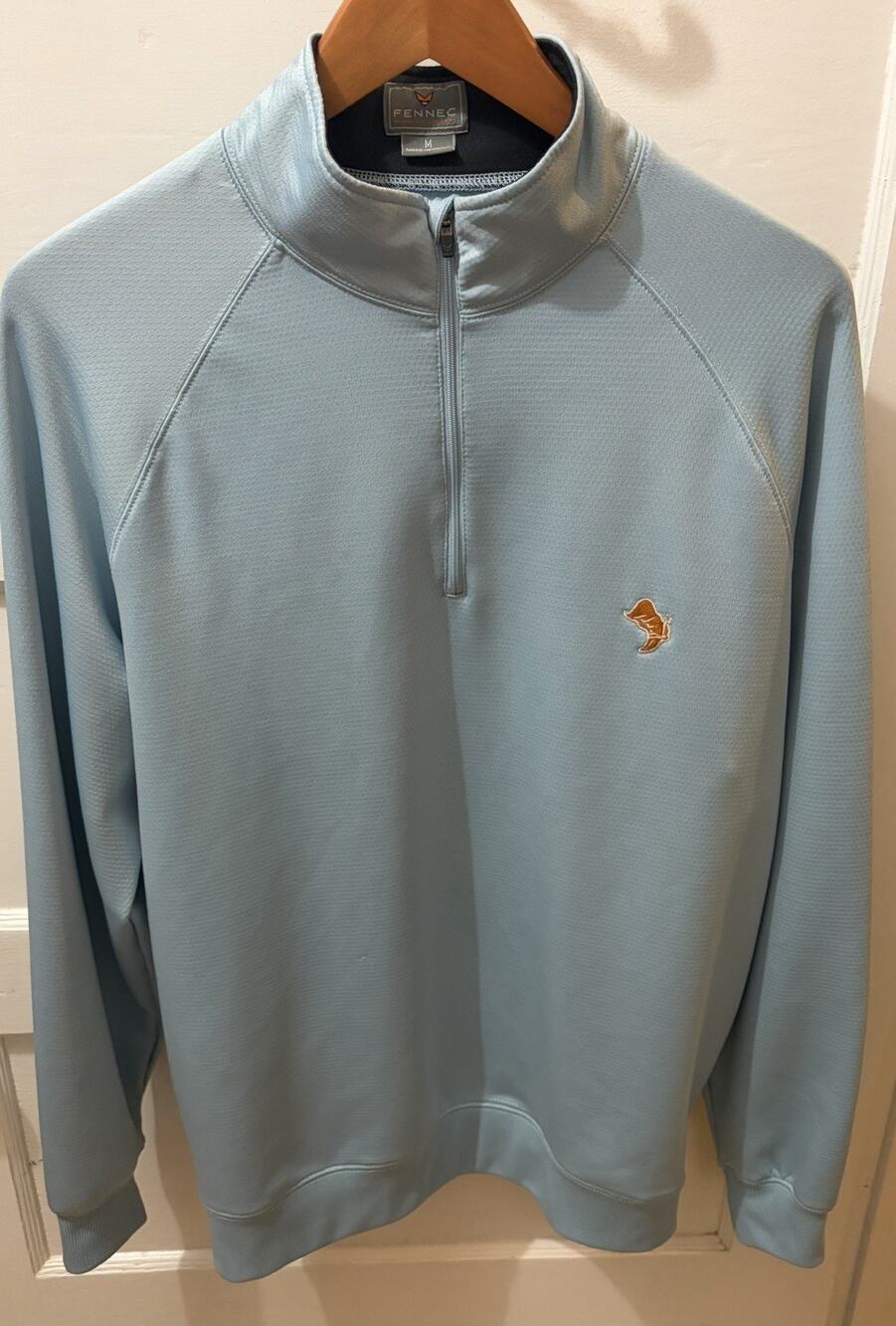 Fennec Texas CC UT 1/4 Zip Pullover Jacket Men's Medium Blue Golf